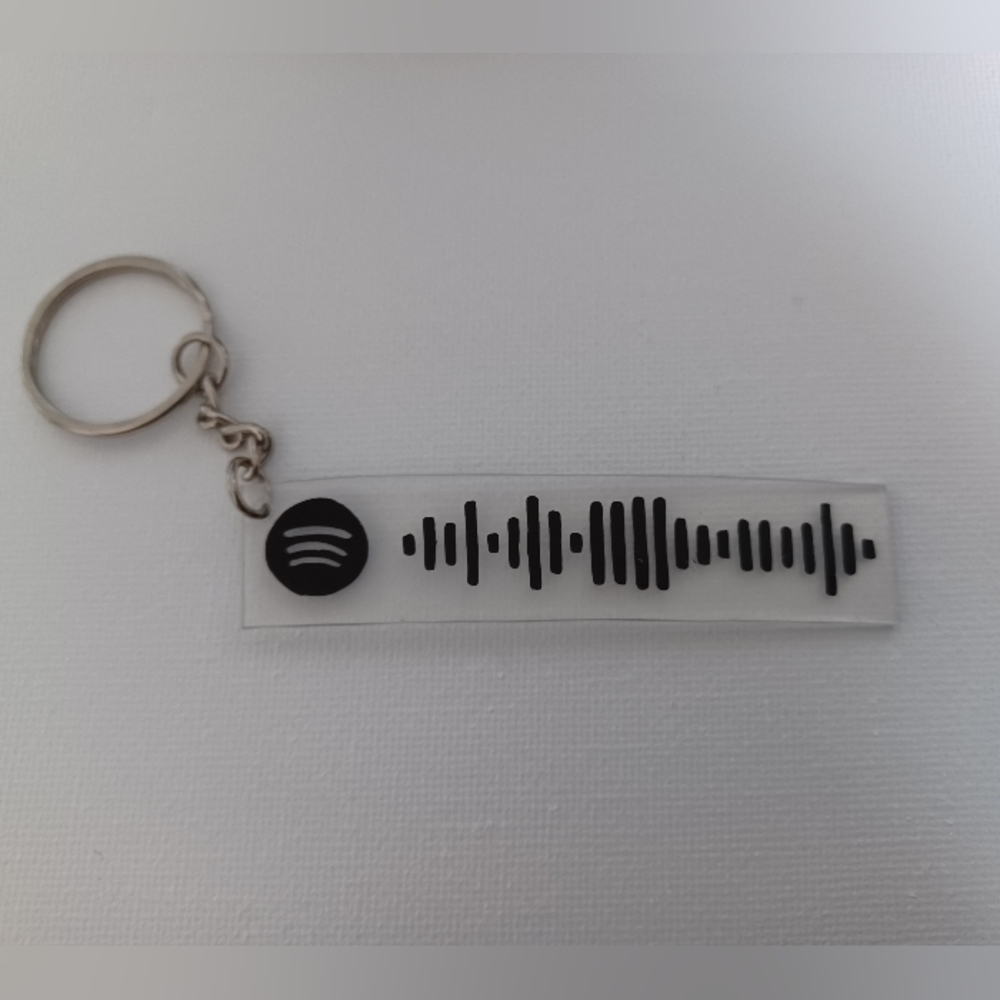 4/$60 New Spotify Song Keychain - Hand-Made